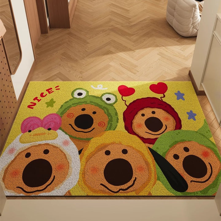Cartoon-Themed Welcome Mat