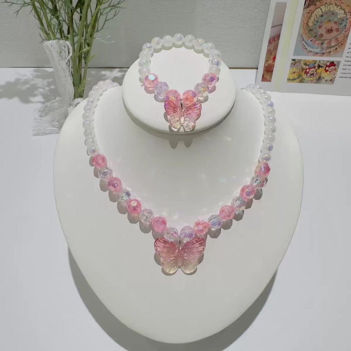 Butterfly Charm Beaded Jewelry Set Kalsten