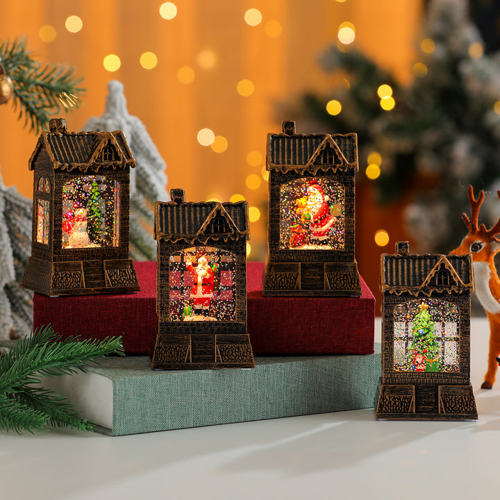 Decorative Snow Globe House Ornament Kalsten