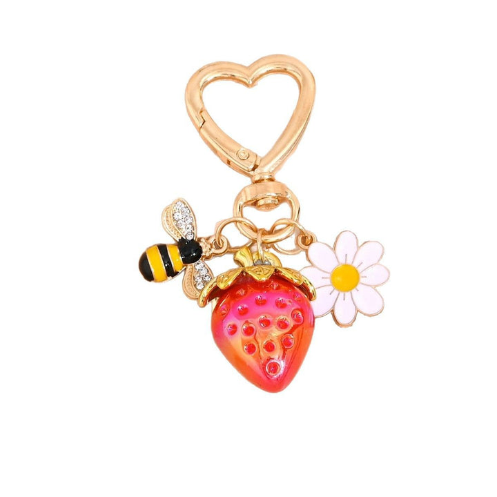 Keychain with Fruity Strawberry Design Kalsten