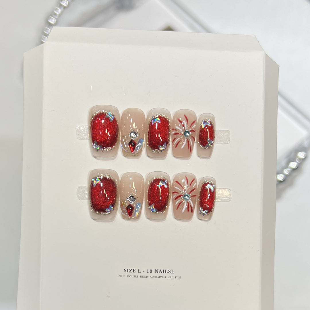 Themed Press-On Nail Art Set with Hello Kitty Designs Kalsten