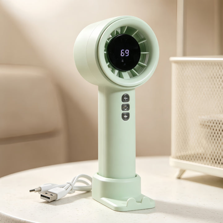 Women's portable high-speed fan with digital temperature display Kalsten