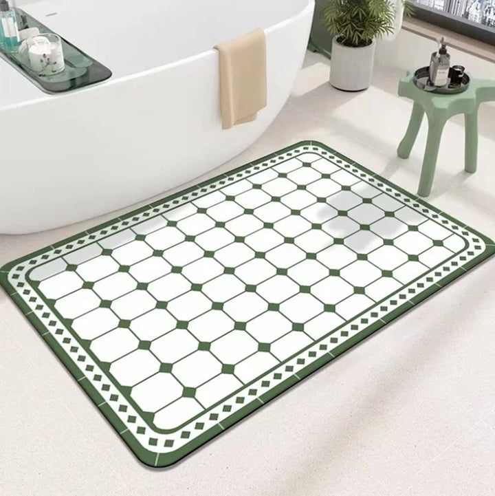 Geometric Patterned Bath Mat Kalsten