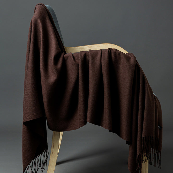 Luxurious Cashmere-Blend Throw Blanket