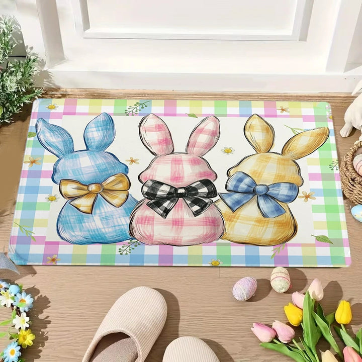 Decorative Bee-Themed Kitchen Mat