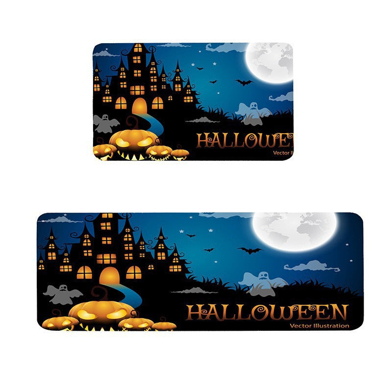 Halloween Themed Kitchen Mat Set