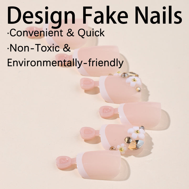 Artificial nail set with elegant jewelry details and excellent wearing comfort Kalsten