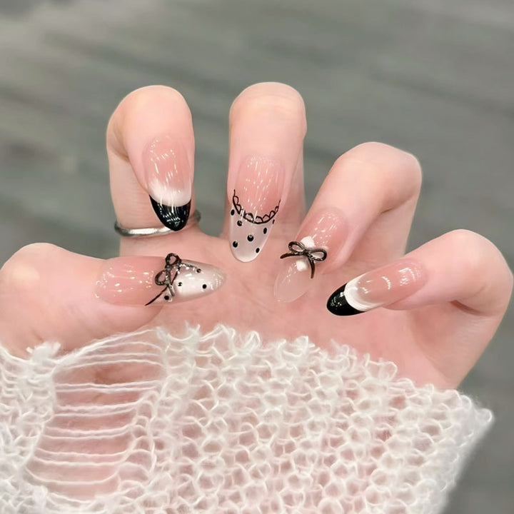 Creative Bow Design Nail Art