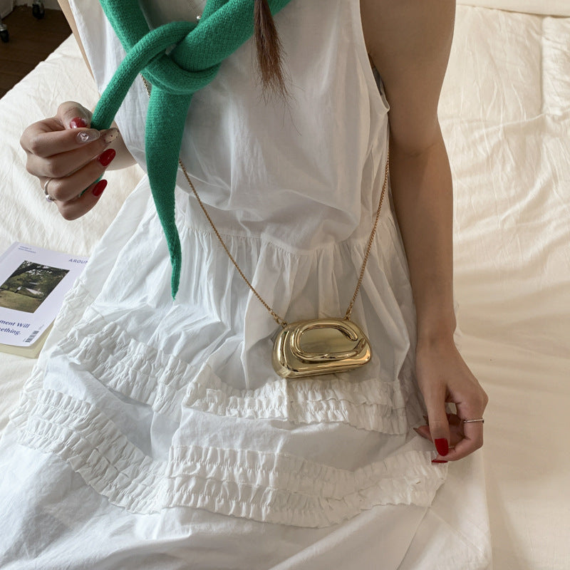 Chic Metallic Evening Clutch Kalsten