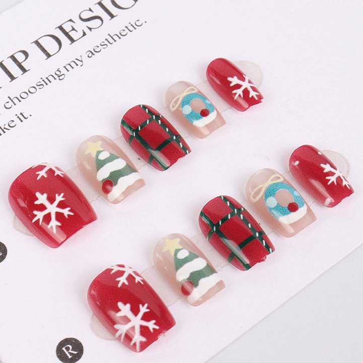 Holiday-Themed Press-On Nail Art Set Kalsten 1790727121