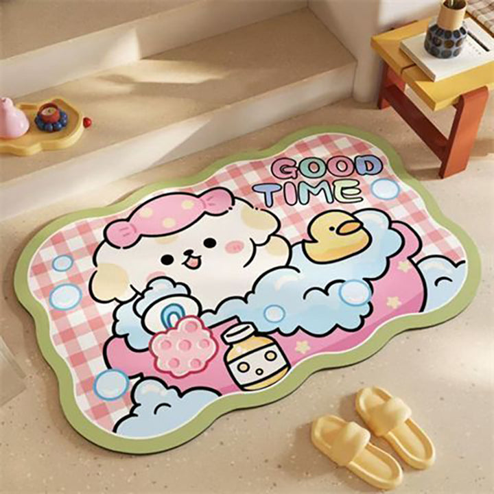 Decorative Cartoon-Themed Bath Mat Kalsten