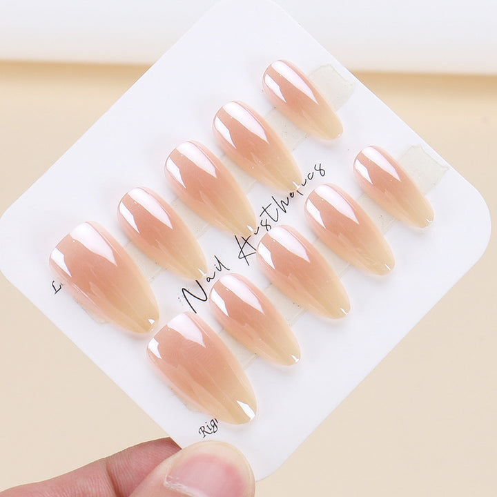 Elegant Stiletto Press-On Nail Set with Natural Ombre Finish Kalsten