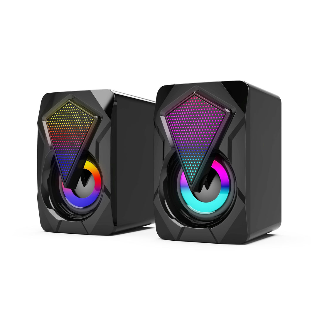 Bluetooth Desktop Speakers with Dynamic RGB Lighting Effects Kalsten