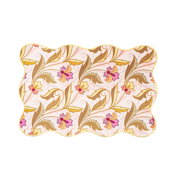Decorative wavy table set with pomegranate and parrot motif Kalsten