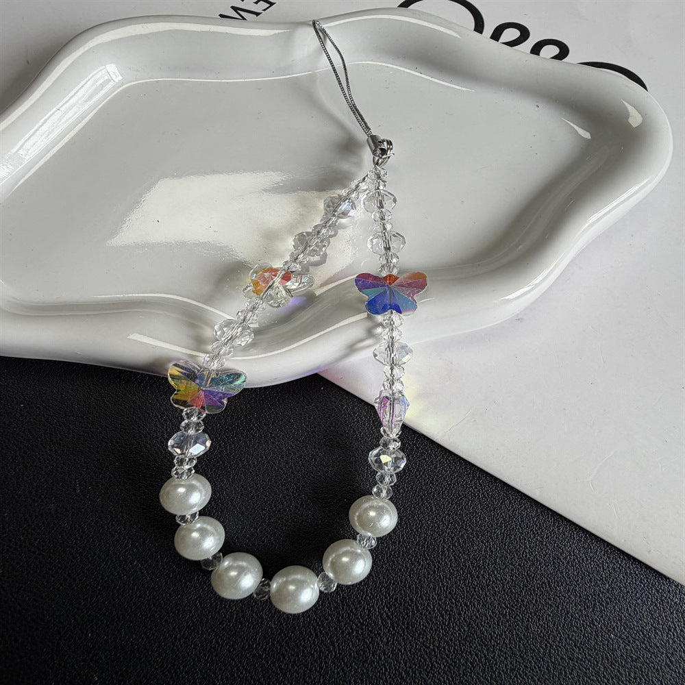 Decorative Butterfly Beaded Eyewear Chain Kalsten