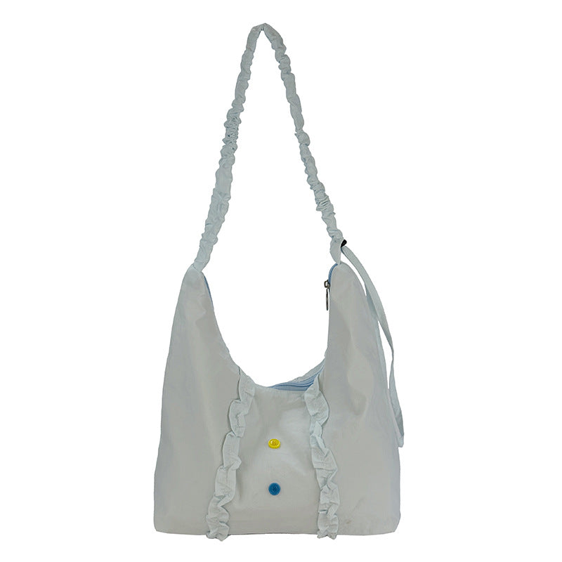 Ruffled Handmade Shoulder Bag