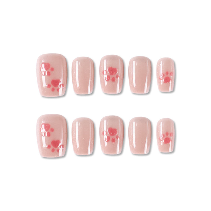 Press-On Nail Art Set with Elegant Leopard Design Kalsten