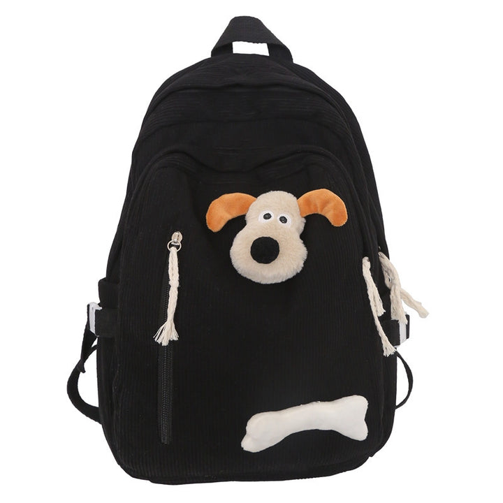 Playful Plush Dog-Themed Backpack