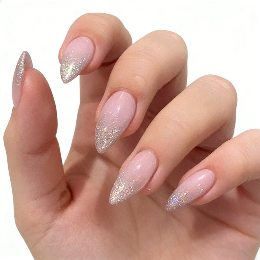 Glitter Gradient Stiletto Press-On Nails