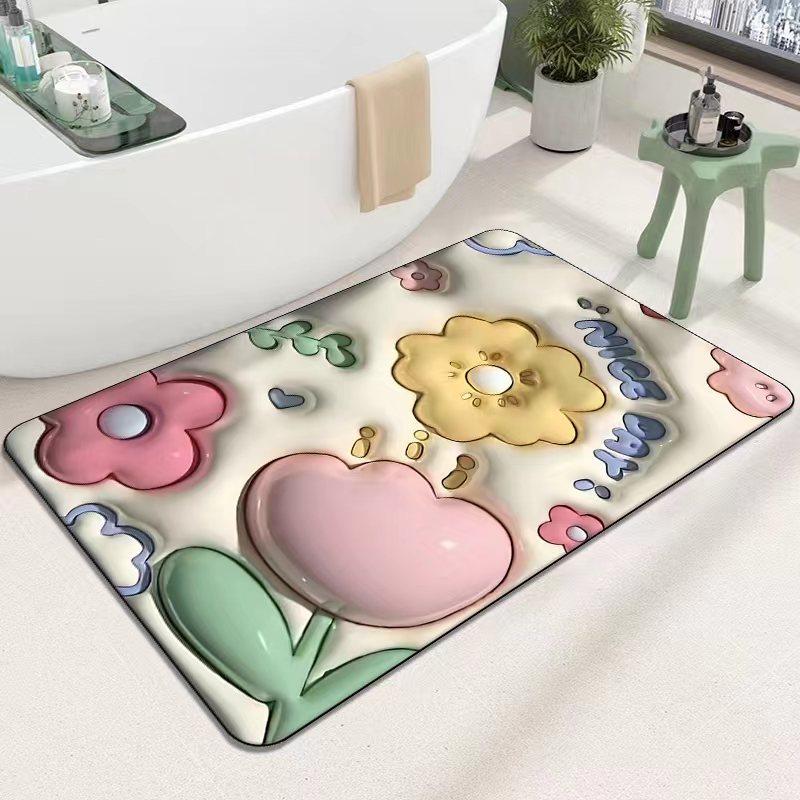 Cute Cartoon Cat Shape Bath Mat Kalsten