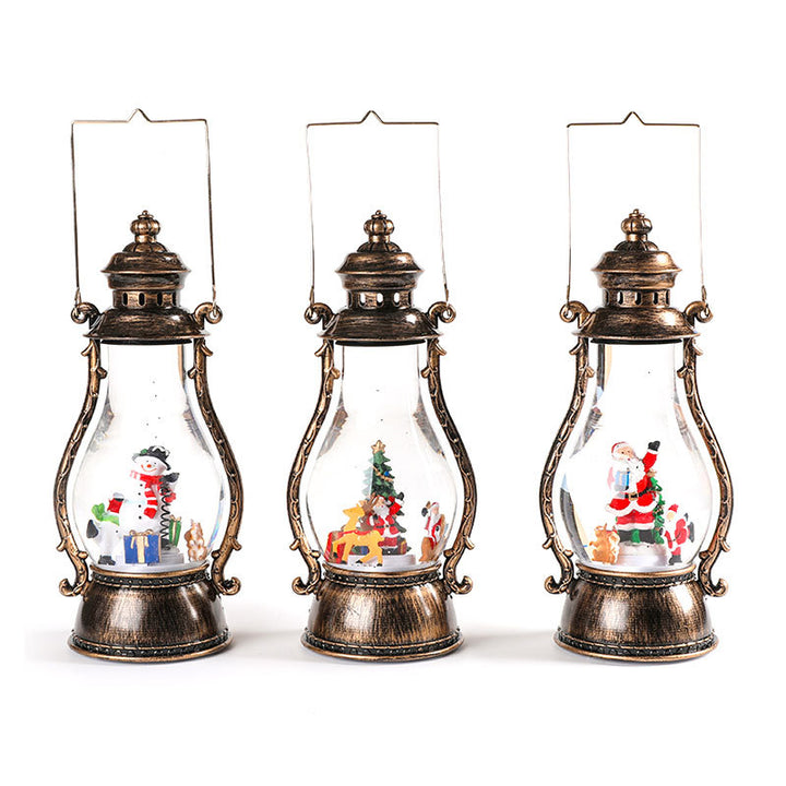 Decorative LED Lantern with Winter Scene Kalsten