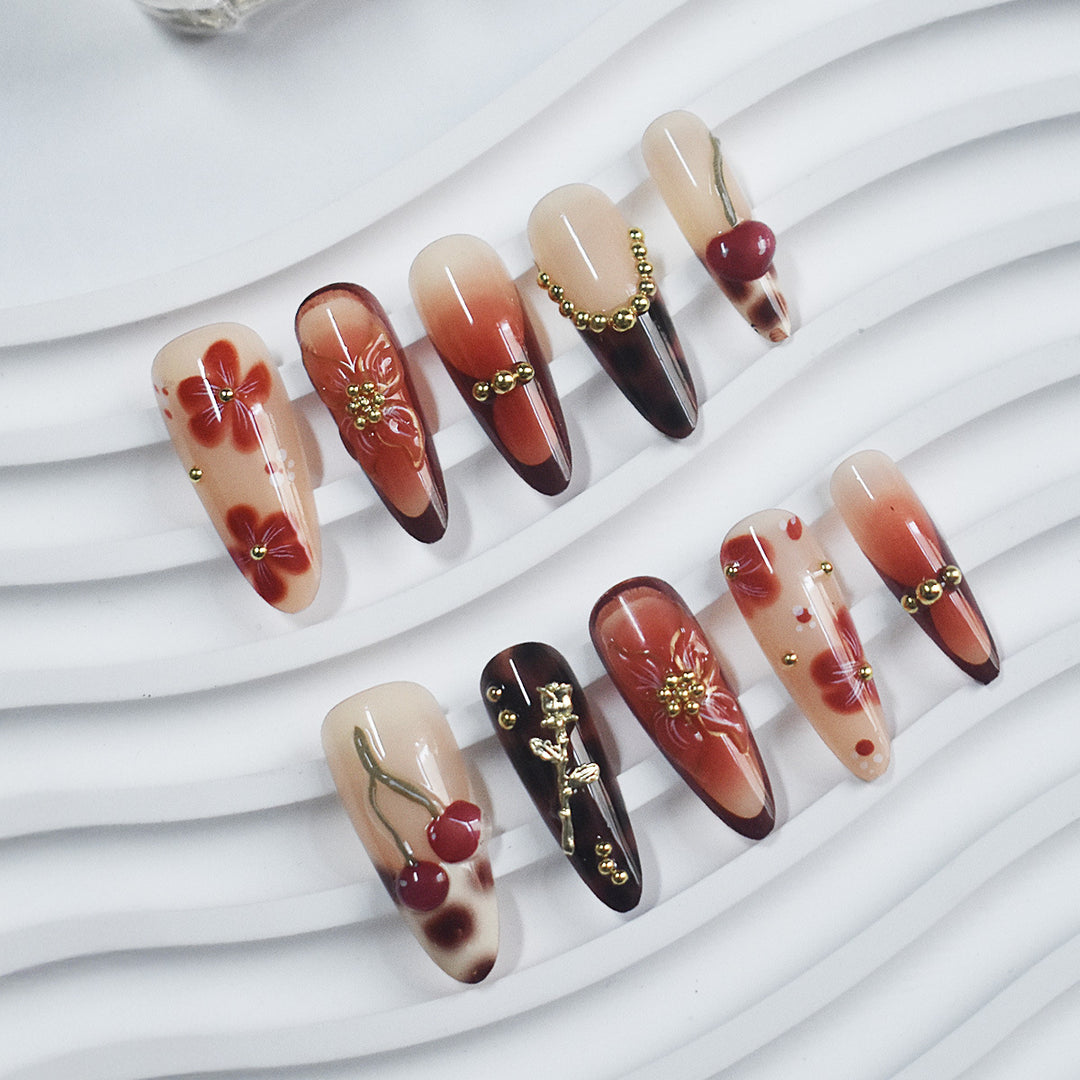 Premium Decorative Press-On Nails Kalsten