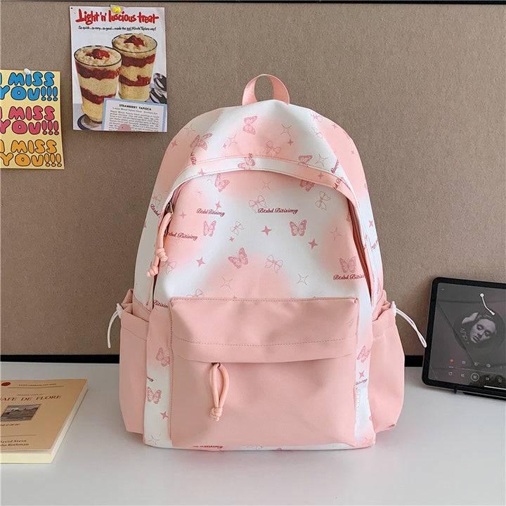 Butterfly Print Backpack Kalsten