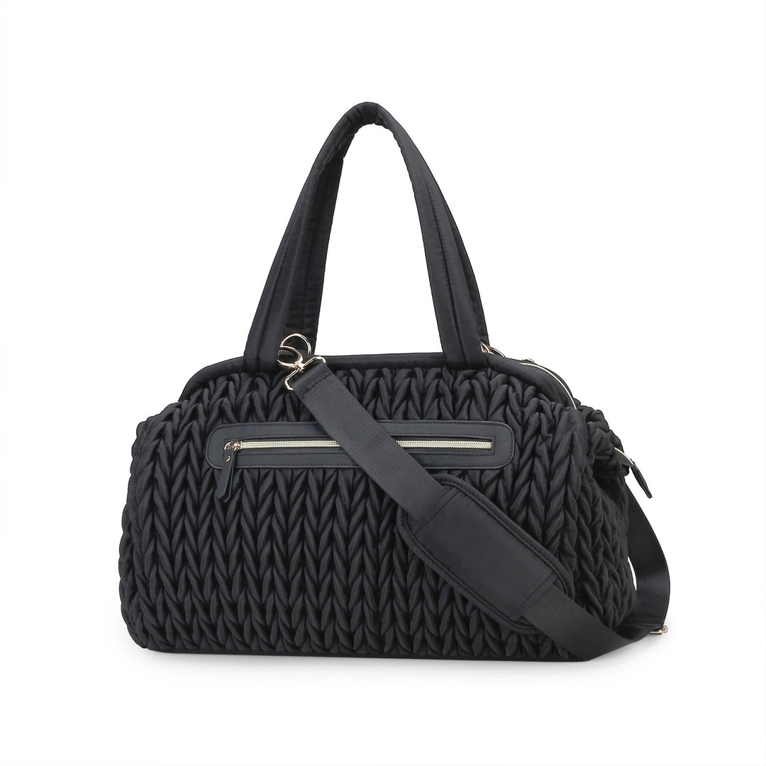 Fashionable diaper bag with elegant woven look Kalsten