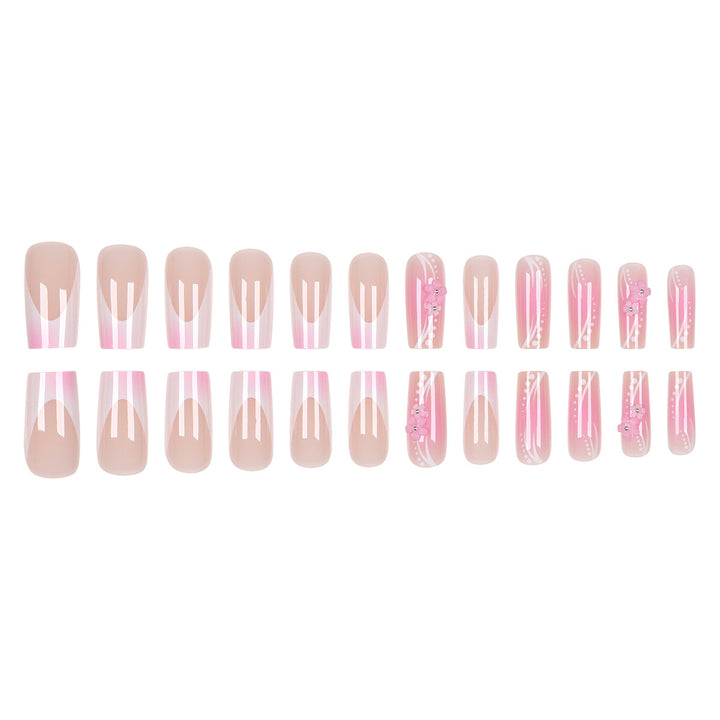 Elegant Decorative Floral Press-On Nail Set Kalsten