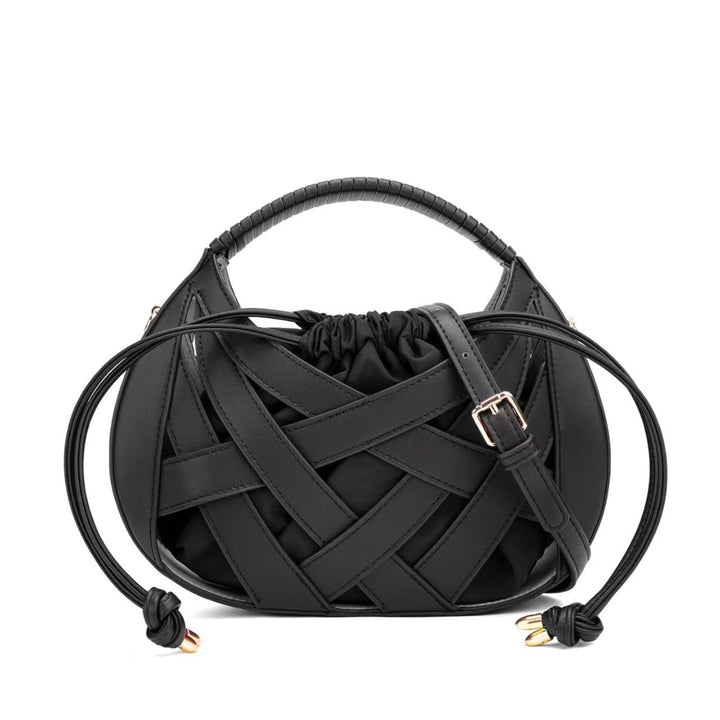 Sculpted Woven Crossbody Shoulder Bag Kalsten