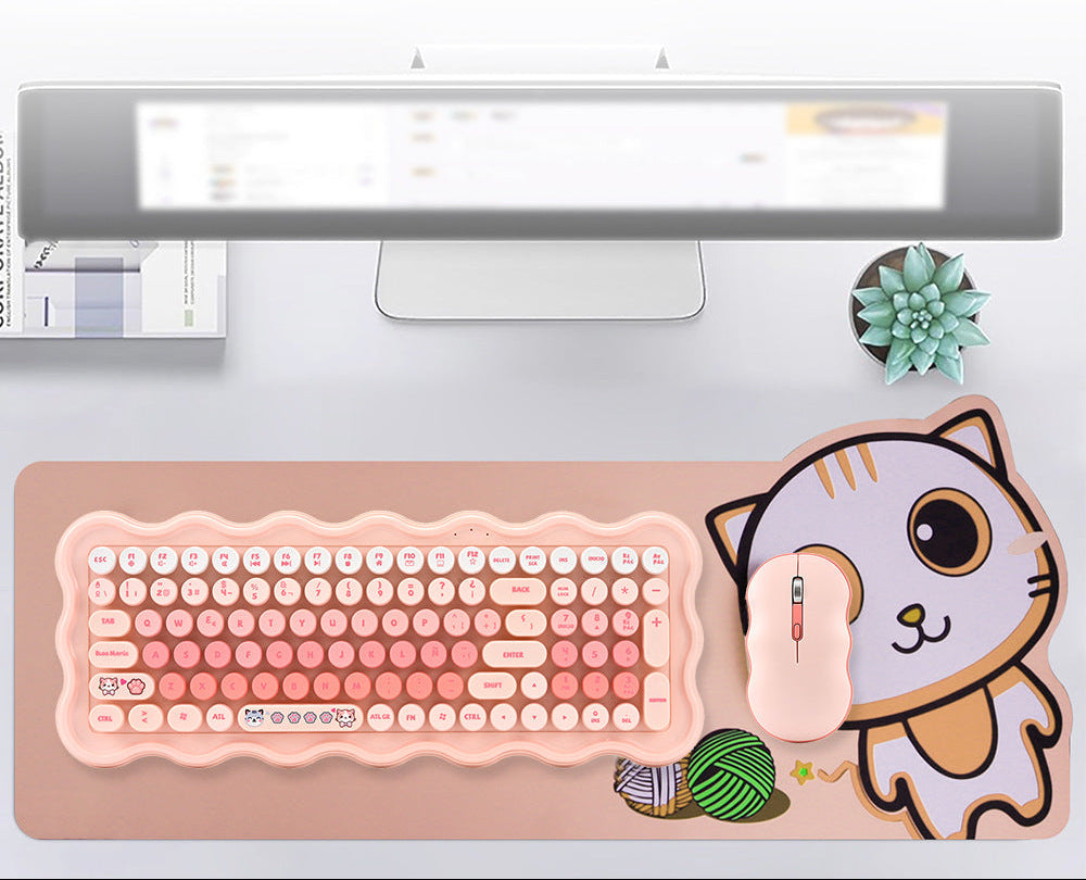 Cute Aesthetic Wireless Keyboard and Mouse Set Kalsten