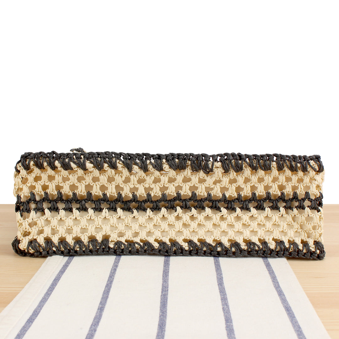 Braided Tote Bag with Elegant Leather Handle Kalsten