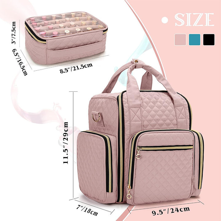 Cosmetic transport bag with organizer compartments Kalsten
