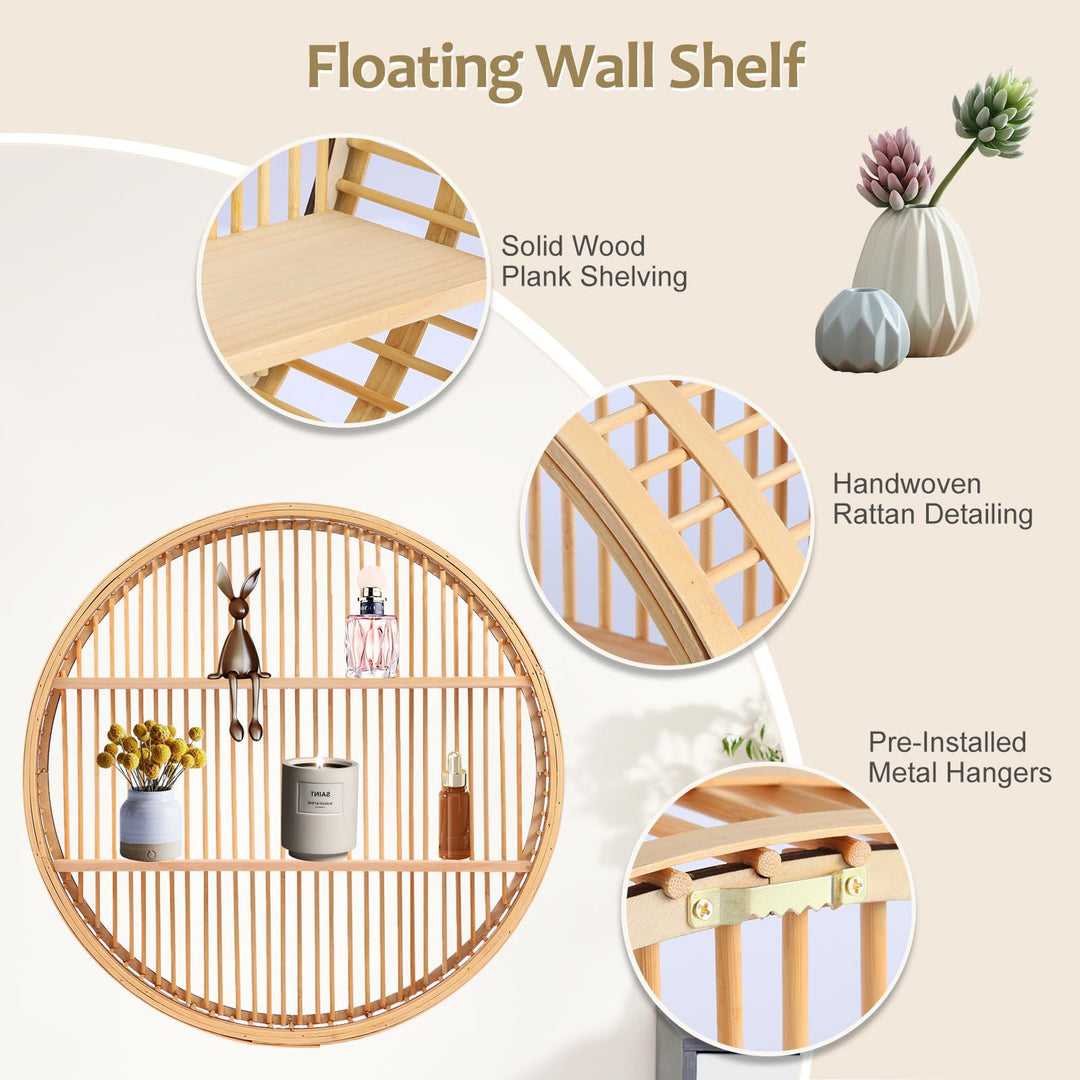 Floating Round Wall Shelf Kalsten