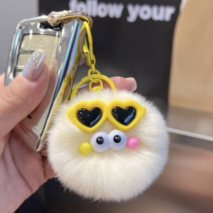 Cute Furry Pom Pom Keychain Kalsten