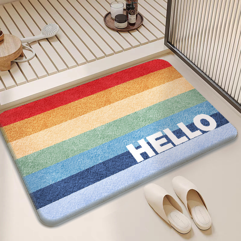 Plush Cloud-Shaped Bath Mat