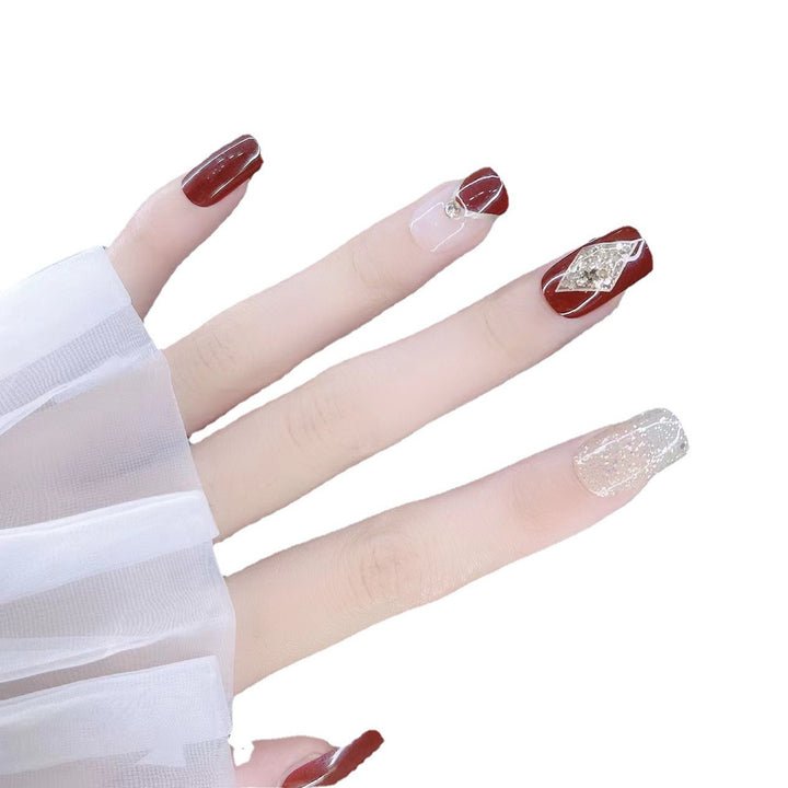 Decorative Glitter Press-On Nails Kalsten