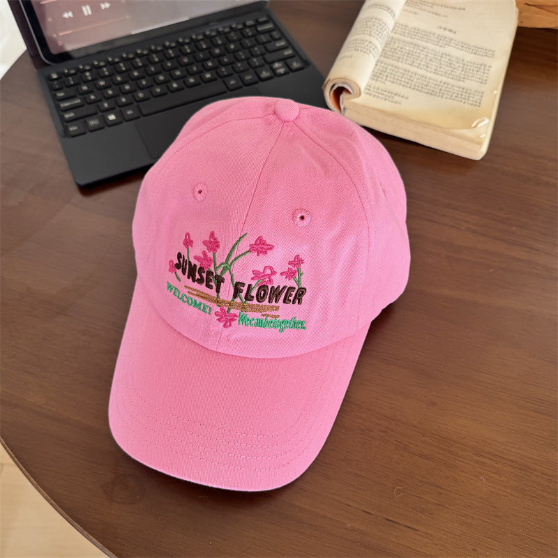 Women's Embroidered Floral Baseball Cap Kalsten