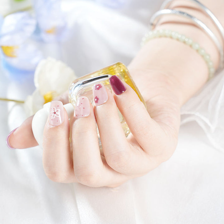 Decorative Floral Press-On Nail Set Kalsten 1788157440