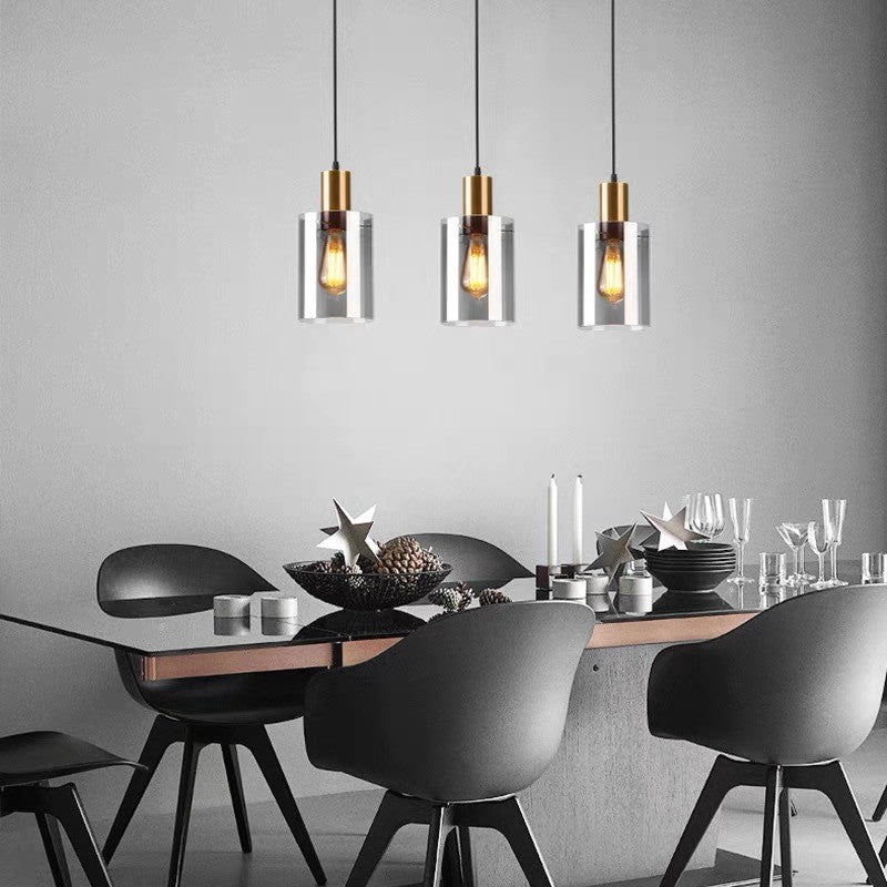 Modern Transparent Glass Pendant Light