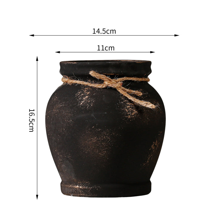 Rustic ceramic plant decoration Kalsten