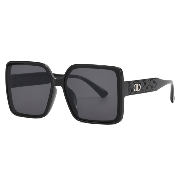 Ladies fashionable square sunglasses with transparent design Kalsten