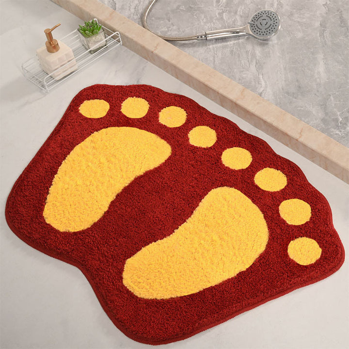 Fun Footprint Shaped Bath Mat Kalsten