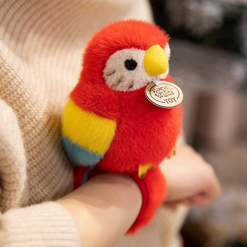 Plush Shoulder-Sitting Toucan Clip-On Companion with Metal Clip and Soft Huggable Body Kalsten