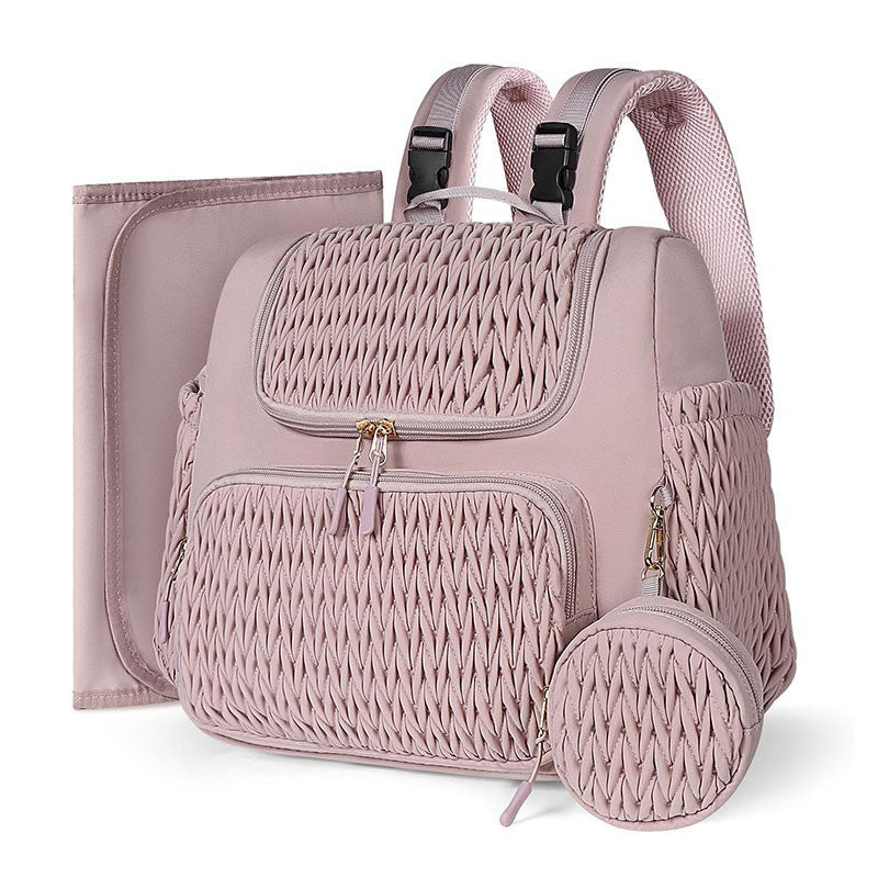 Fashionable backpack with textured upper material Kalsten