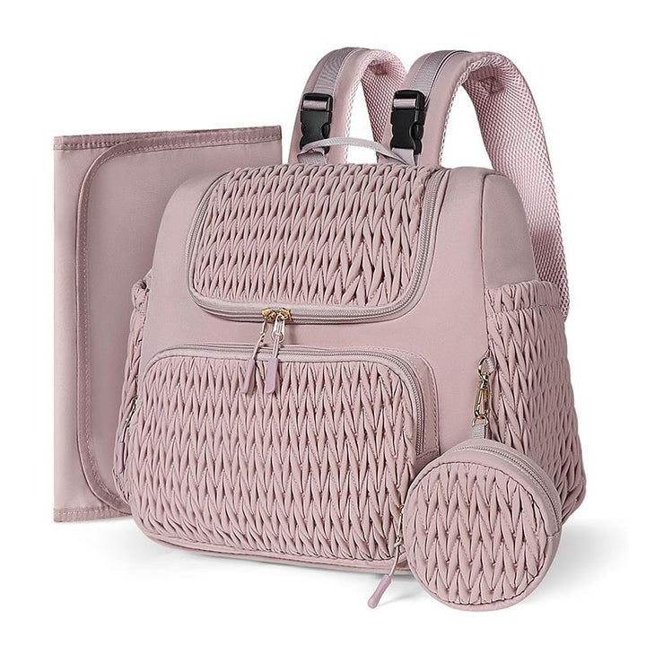 Fashionable backpack with textured upper material Kalsten