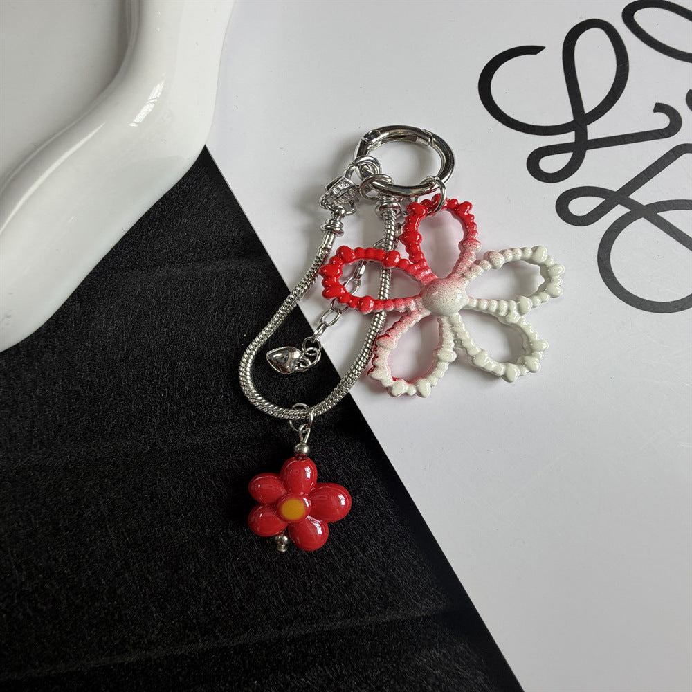 Decorative Flower Charm Keychain Kalsten