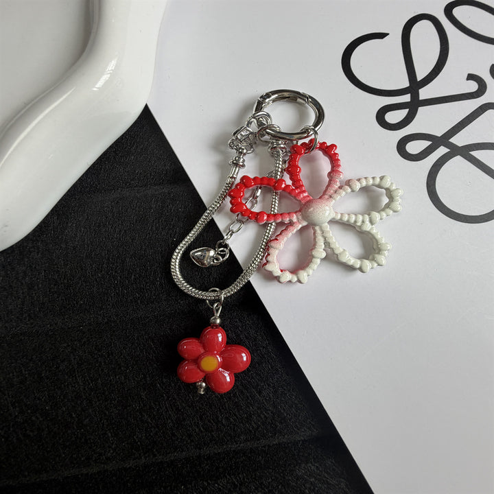 Decorative Flower Charm Keychain Kalsten