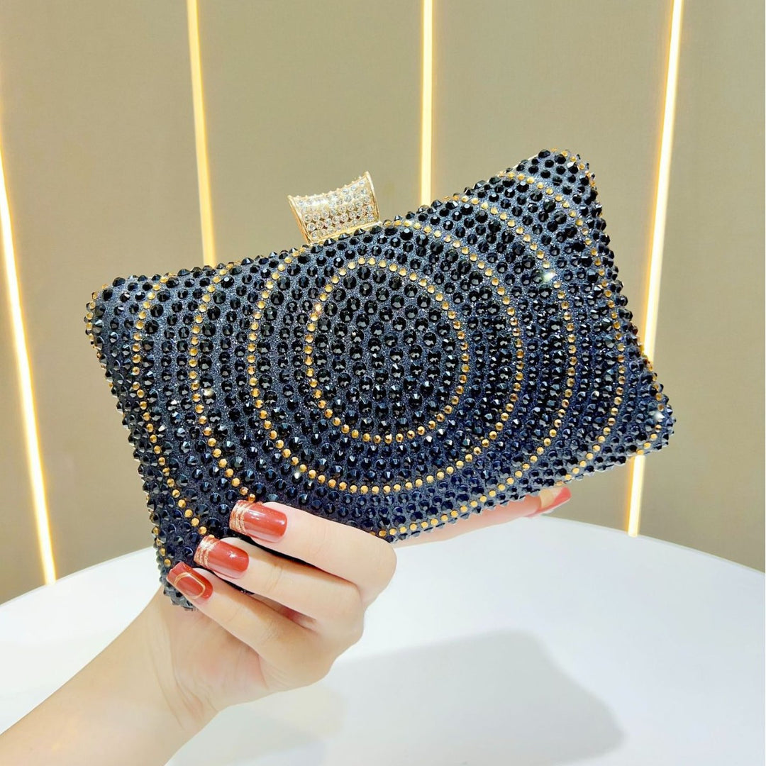Sparkling Rhinestone Evening Clutch