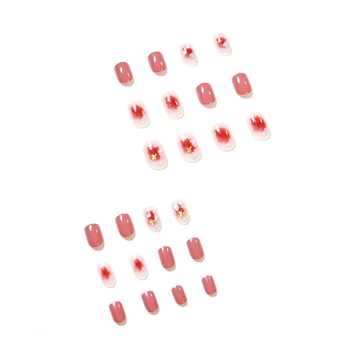 Exquisite Nail Art with Glitter and Flower Patterns Kalsten